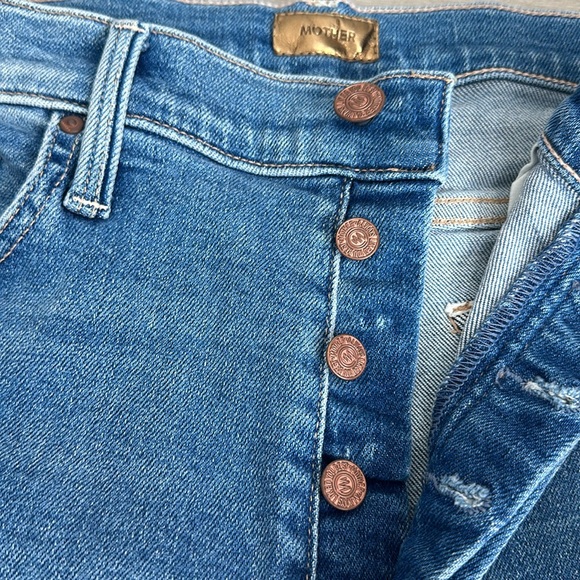 Mother The Tripper Ankle Fray Distressed Jeans - Picture 3 of 8